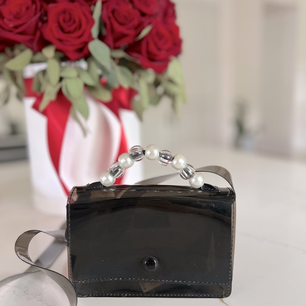 Zara girls clear black bag 💼
